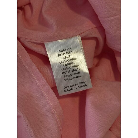 TCEC Red and Pink Valentine Front Buttons Heart Corduroy Dress Size Medium NWOT - Picture 10 of 11